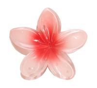 plumria Hair Claw Clips - Vibrant Hawaiian Flower Hair Accessories, Tropical Hair Clips In Multicolor | Realistic Frangipani Claw Hair Clips For Summer Look, Beach Holidays, Casual Daily Styling, Lua