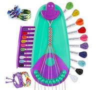 Plunack Friendship Bracelet Making kit, DIY Bracelet Kit Girl 6-12 Years, Handmade Braided Gift Toys, Arts and Crafts for Kids Ages 8-12, Birthday Gift Ideas for Ages 6 7 8 9 10 11 12 Years (Purple)