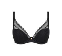 Chantelle Womens Norah Chic Plunge T-Shirt Bra - Black Polyamide - Size 32B