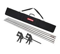 Plunge Saw Accessories Kit - 1.5m Guide Rail with Carry Bag & Clamp Set for Precision Cuts