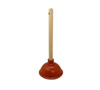 Plunger Toilet Unblocker - Heavy-Duty Suction Plunger for Sinks, Drains & Toilets - Powerful Rubber Drain Plunger with Sturdy Wooden Handle - Easy & Chemical-Free Unblocking Solution