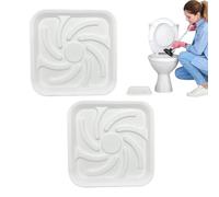 Plunger Tray - 20x20cm Dustpan Plunger | Plunger Mat, Storage Holder for Quick Drying, Bathroom Supplies, Home Accessories for Water
