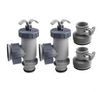 Plunger Valve Kit for Intex Pool Pumps Type B Adapter | Type B adapter, fits 1.25-1.5 inch hoses, easy install, plastic, leak-free seal