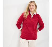 Plus Anyweather Half Zip Fleece Top lands end Red 8