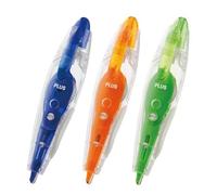 Plus By Pentel Correction Roller PS 6mx4.2mm Assorted Pack of 3