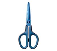 Plus By Pentel Curve Blade Scissors Premium Titanium Coated Non Stick 175Mm Blue 35057
