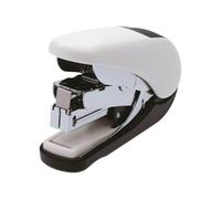 PLUS by Pentel Mini Stapler Flat Clinch, Power Assist, Red or White ST-010V