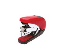 Plus By Pentel Mini Stapler ST-010V Flat Clinch Power Assist Mechanism Top Loading 25 Sheet Capacity Red/Black 30593