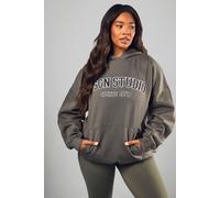 Plus DSGN Studio Applique Oversized Hoodie DSGN Studio Khaki 18