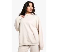 Plus DSGN Studio Embroidered Oversized Hoodie DSGN Studio Stone 18