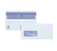 Plus Fabric DL Envelopes Window Wallet Self Seal 120gsm White (Pack of 250) C23370