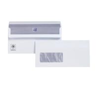 Plus Fabric DL Envelopes Window Wallet Self Seal 120gsm White (Pack of 500) C22570