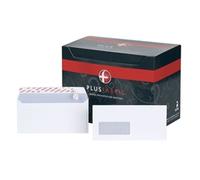 Plus Fabric Envelopes Wallet DL B22170 - Window Peel & Seal Power-Tac 120gsm White (Pack 500)