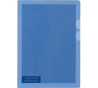 Plus Japan FL-127CH BL A4 Camouflage Peek-Proof Security lder File - Blue