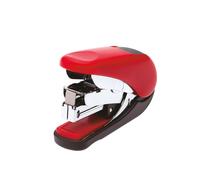 PLUS Japan, Flat Clinch Power Assist Stapler Mini in Red, 1 Piece Pack (1x 1 Fla