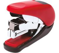 PLUS Japan, Flat Clinch Power Assist Stapler Mini in Red, 1 Piece Pack (1x 1 Fla
