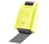 PLUS Japan, Guard-Your-ID Camouflage Roller Stamp in Yellow, 1 Piece Pack (1x 1 Stamp)