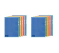 PLUS Japan, Peek-Proof Security Folder Camouflage A4 Assorted Colours, 5 Pieces Pack, FL-127CH 5PE (Pack of 2)