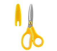 Plus Japan SC-145ML 35-065 Fit Cut Curve Left-Handed Kids Scissor - Yellow