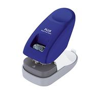 PLUS Japan, Staple-Free Stapler Desktop Model Blue, 10 Sheet Capacity, 1 Piece Pack (1 x 1 Stapler)