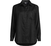 Plus Linen Shirt lands end Black 8