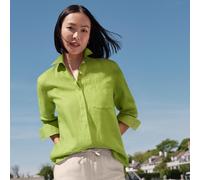 Plus Linen Shirt lands end Green 8