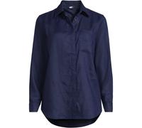 Plus Linen Shirt lands end Navy 14-16