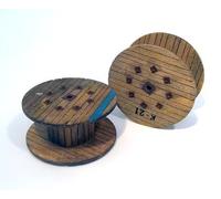 Plus Model 456 - 1:35 Resin Kit Cable Reels Big