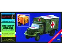 Plus Model 92 - 1:35 Resin Kit Opel Blitz 4x4 Ambulance
