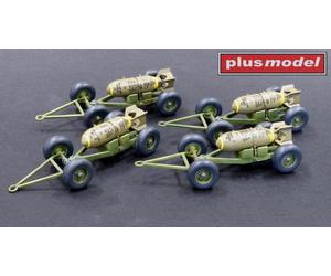 Plus Model PMAL4055 1:48 Mk.2 Bomb trailer THESE ARE PLASTIC NOT RESIN