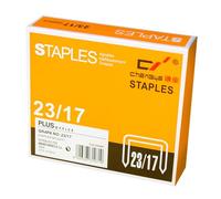 Plus Office Galvanized Staples Pack of Staples for Office and School Supplies, Heavy Duty, for Textiles and Crafts, Compatible with Most Staplers (nº23/17-1000u)