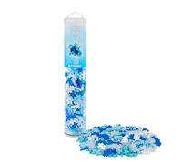 PLUS PLUS 4305 Ingenious Construction Toy, Glitter Frost, Creative Building Blocks Tube, 240 Pieces