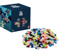 PLUS PLUS Building Blocks Toy - 600 pc Kids Construction Toys, Creative Learning Resources and STEM Play for Home and Travel - Girls and Boys Toys Age 5 Plus - Glow in the Dark 600 Pieces