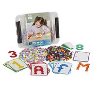 Plus-Plus - ABC & 123 Storage Box - 2000 pieces - Creative play, Building Blocks, Building, Development Toys for Kids, STEM, STEAM, Produced in Denmark