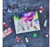Plus Plus Activity Advent Calendar 2026 - Santa's Northern Lights Adventure, 639 Building Pieces, 25 Days of Creative Play, Christmas Figures & Winter Landscape, Construction Toy for Children Aged 7+