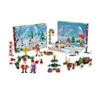 Plus Plus Advent Calendar 2024 Kids - Christmas Building Blocks Toy with 25 Festive Daily Builds, Construction Toys, STEM Play Learning Resources - Girls and Boys Toys Age 5 Plus - Santas World