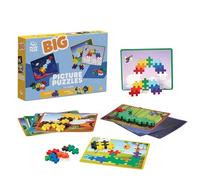 Plus Plus BIG Building Blocks Toy - 60 Large Durable Stacking Pieces & 8 Picture Build Cards, Kids Construction Toys & Preschool Learning Resources, Preschool Toddler Toys for 1-5 yrs, Picture Puzzle