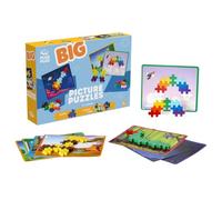 Plus Plus BIG Building Blocks Toy - 60 Large Durable Stacking Pieces & 8 Picture Build Cards, Kids Construction Toys & Preschool Learning Resources, Preschool Toddler Toys for 1-5 yrs, Picture Puzzle