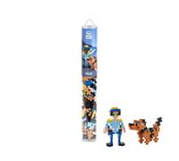PLUS PLUS Building Blocks - 100 pc Kids Construction Toys, Creative Learning Resources and STEM Play for Home and Travel - Boys and Girls Toys Age 5 Plus - Police