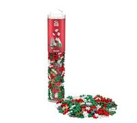 PLUS PLUS 4304 Ingenious Construction Toy, Christmas, Creative Building Blocks Tube, 240 Pieces, Holiday