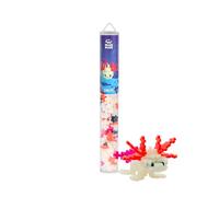 PLUS PLUS Building Blocks Toy - 100 pc Kids Construction Toys, Creative Learning Resources and STEM Play for Home and Travel - Girls and Boys Toys Age 5 Plus - Axolotl