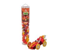 Plus-Plus Building Blocks Toy - 200 pcs Go Fire Car Kids Construction Toys, Creative Learning Resources and STEM Play for Home and Travel - Girls and Boys Toys Age 5 Plus