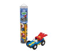 PLUS PLUS Building Blocks Toy - 200pcs Go Superhero Car Kids Construction Toys, Creative Learning Resources and STEM Play for Home and Travel - Girls and Boys Toys Age 5 Plus