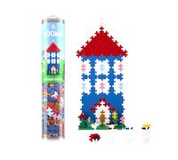 Plus Plus Building Blocks Toy - 2D Puzzle By Number Moominvalley House & 3D Moomin, Snorkmaiden, Moominmamma & Moominpappa, STEM Toys - Girls and Boys Toys Age 5 Plus, Moomin House 275 pcs