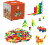 PLUS PLUS Building Blocks Toy - 600 pc Kids Construction Toys, Creative Learning Resources and STEM Play for Home and Travel - Girls and Boys Toys Age 5 Plus - Neon 600 Pieces