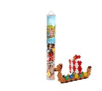 PLUS PLUS - Tubo da 100 pezzi nave vichinga - Gioco di costruzione per bambini d