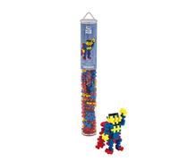 PLUS PLUS 4106 100 pcs Superhero Tube Mix (100pcs), Multi-Colour