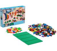 PLUS PLUS Building Blocks Toy - Learn to Build Set Includes 2 Base Plates, 100 Neon pcs and 500 Basic pcs - Kids Construction Toys, STEM Learning Resources - Girls and Boys Toys Age 5 Plus