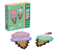 Plus Plus Building Blocks Toy - Puzzle by Number Ice Cream Cones, Kids Crafts Jigsaw, Make Your Own Kids Bedroom Accessories - STEM Learning Resources - Boys and Girls Toys Age 5 Plus