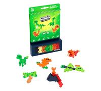 Plus Plus Building Blocks Toy - Puzzle by Number Travel Games Activity Book, Kids Construction Toys, Creative Learning Resources and STEM Play - Girls and Boys Toys Age 5 Plus - Dinosaurs